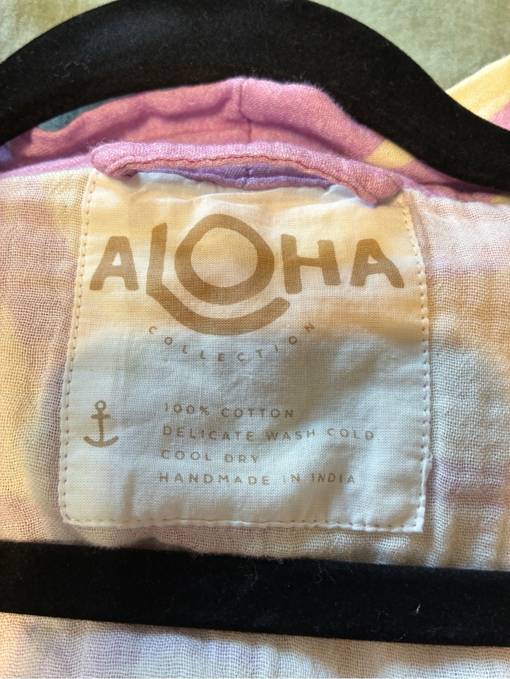 ALOHA Collection Ube Painted Fronds Staycation Robe - Picture 8 of 10
